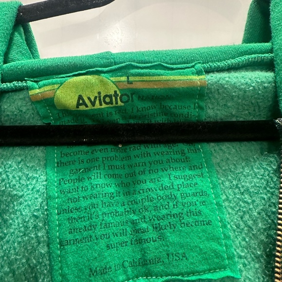 Green Hoodie with Colorful Stripes - Picture 3 of 3